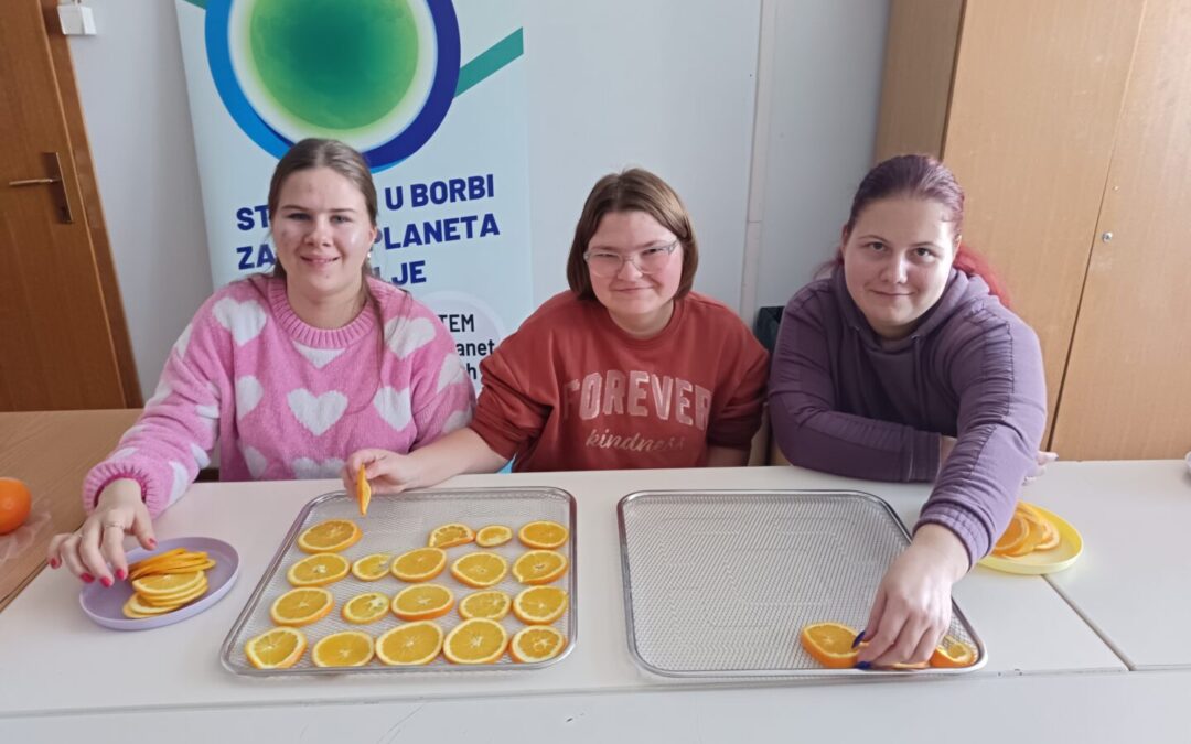 SUŠENJE NARANČI U DEHIDRATORU