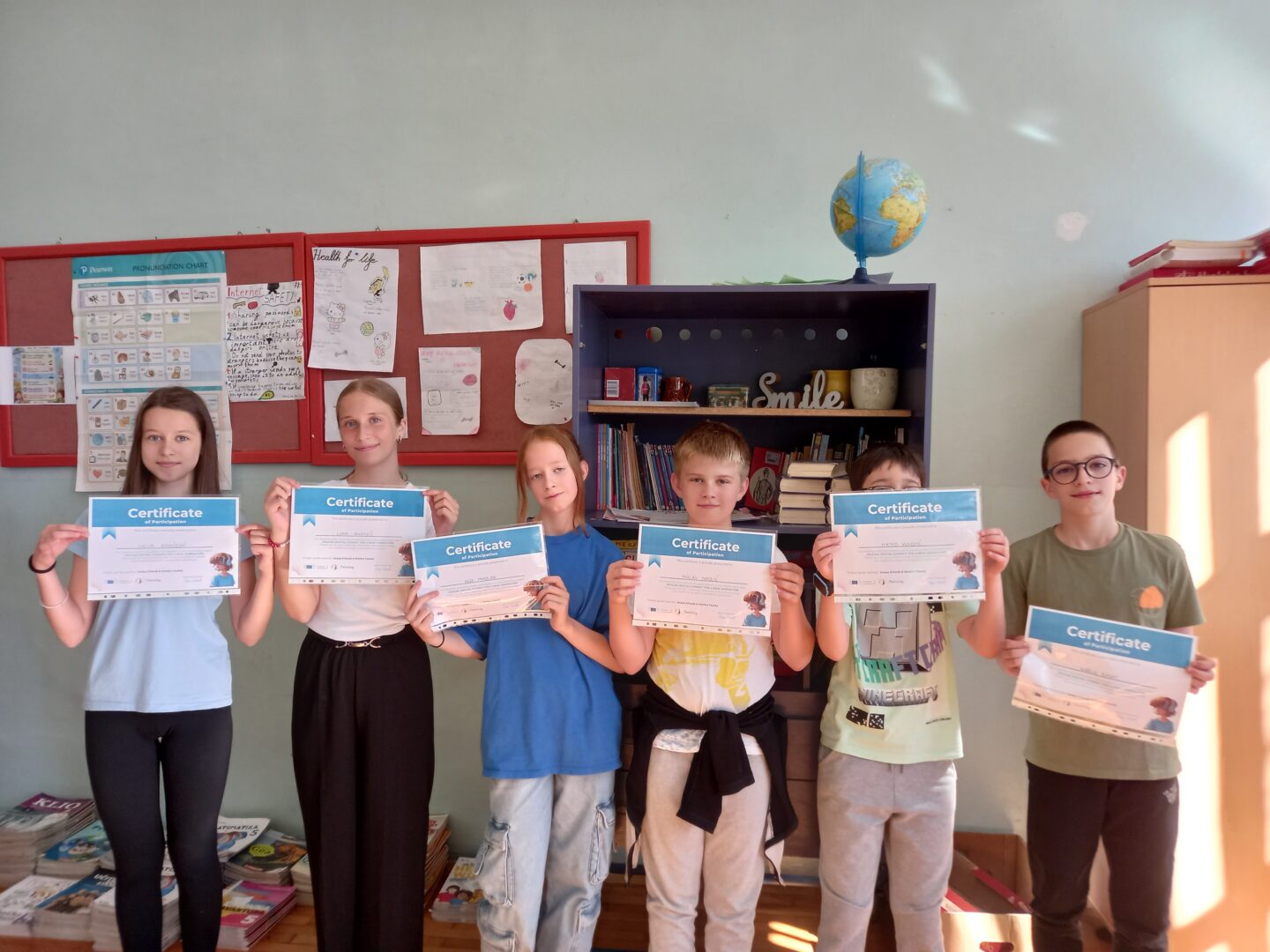 Certifikati dodijeljeni učenicima 5. b